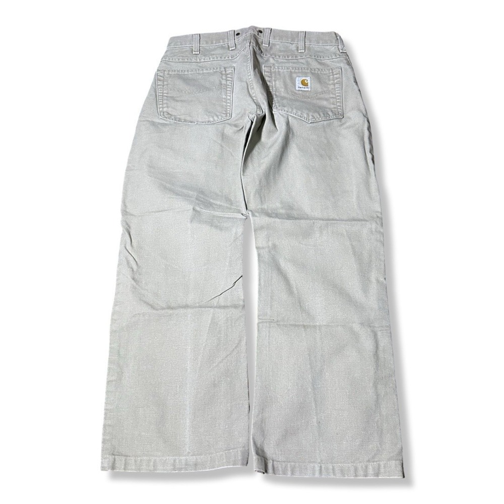Carhartt Dungaree Fit Mens 32x30 Beige Tan Carpenter Pants B151 Tan Y2K